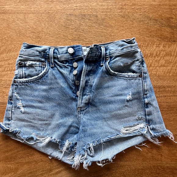 Agolde Parker demon cut off shorts size 24 - Picture 5 of 6